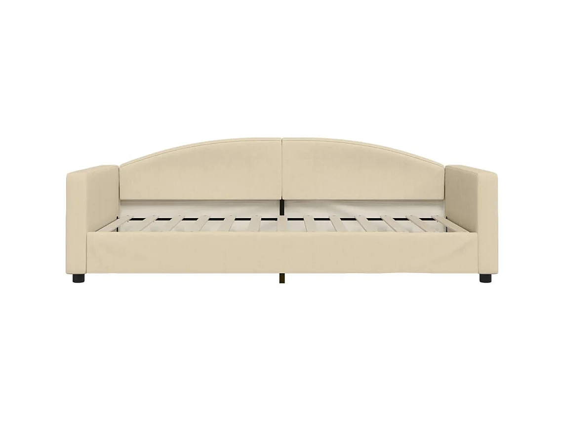 Tagesbett,Sofabett Creme 100x200 cm Stoff -gkd92549