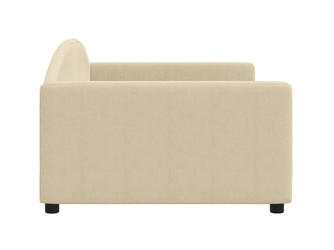 Tagesbett,Sofabett Creme 100x200 cm Stoff -gkd92549