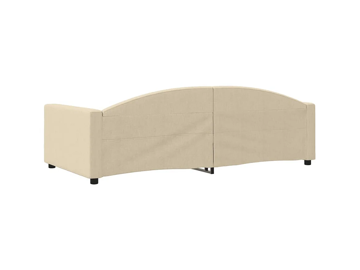 Tagesbett,Sofabett Creme 100x200 cm Stoff -gkd92549