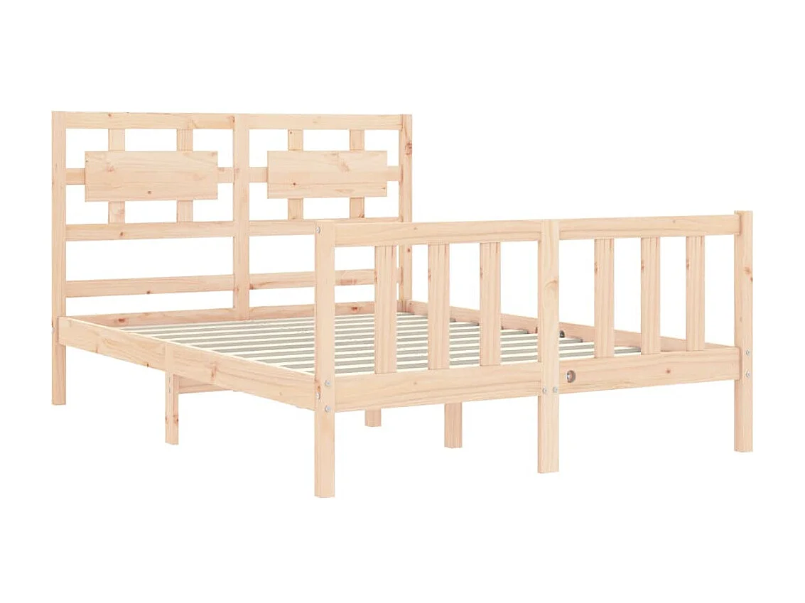 Lit-120x200 cm avec tête de lit bois massif EGGB51164