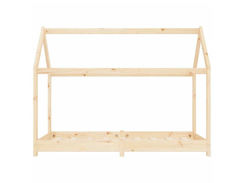 Lit-80x160 cm d'enfant Bois de pin massif EGGB87871