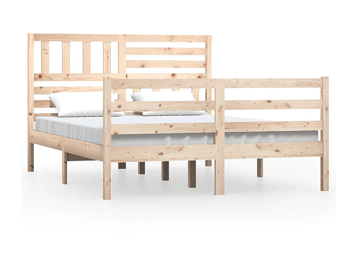 Cama 140x200 cm madeira maciça PT983630