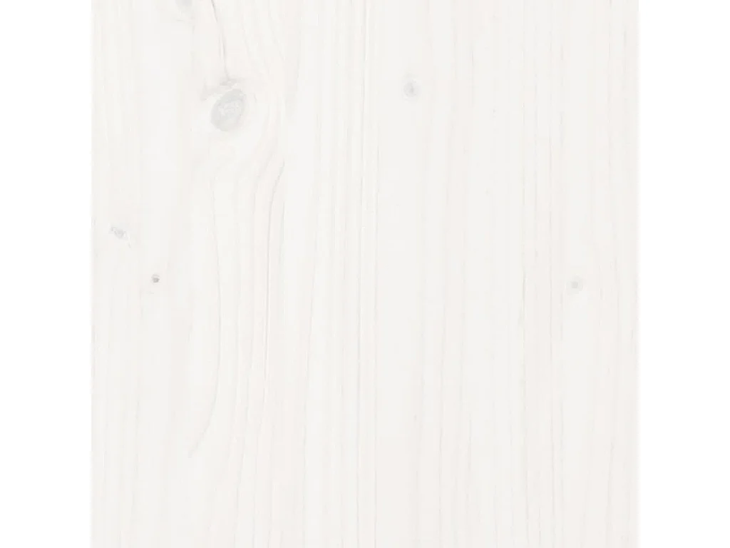 Cama dupla pequena 120x190cm madeira maciço branco PT312406