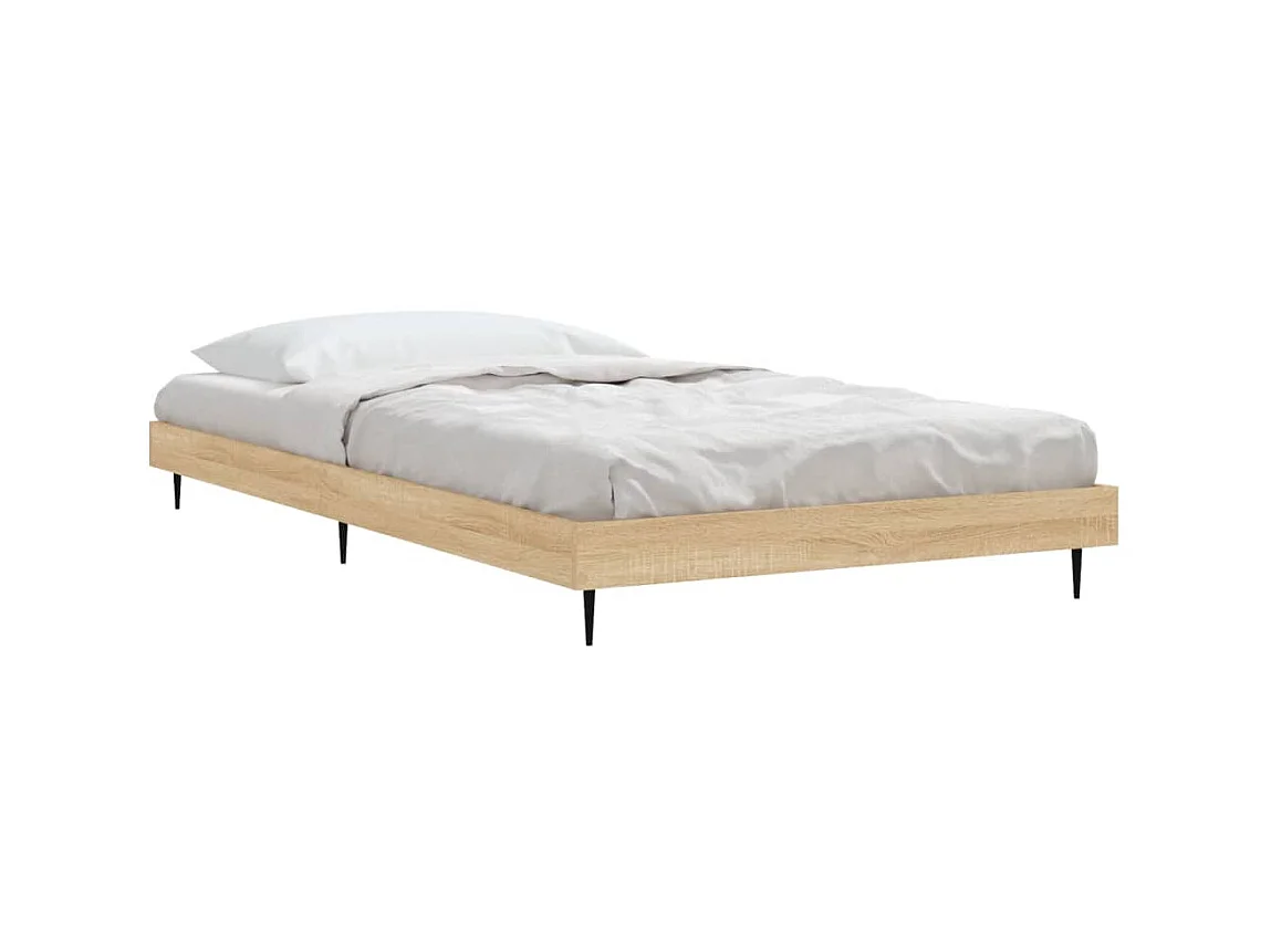 Cama 90x190cm derivados de madeira carvalho sonoma PT611080