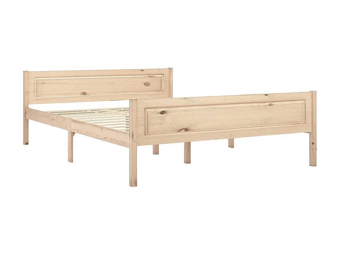 Lit-140x200 cm Bois de pin massif EGGB88640