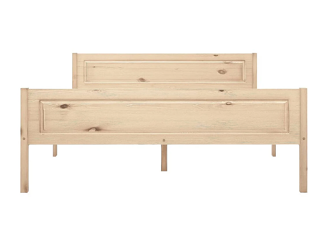 Lit-140x200 cm Bois de pin massif EGGB88640