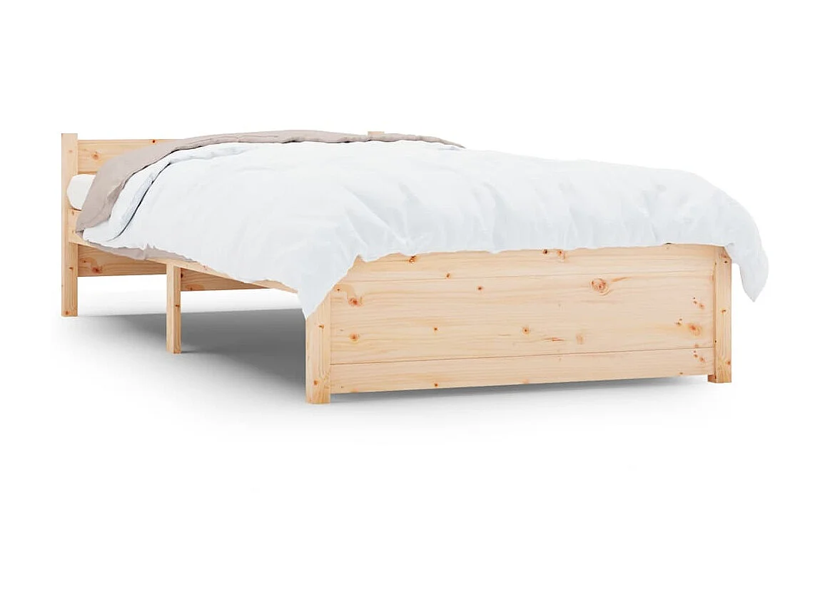 Lit-90x190 cm bois massif simple EGGB19243