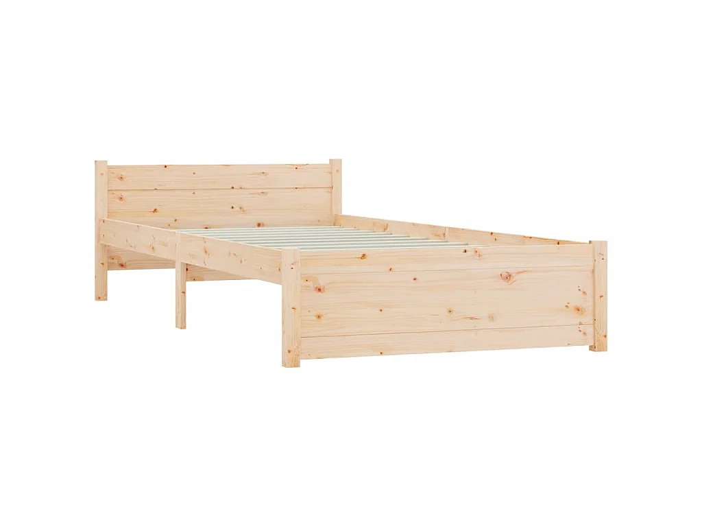 Lit-90x190 cm bois massif simple EGGB19243