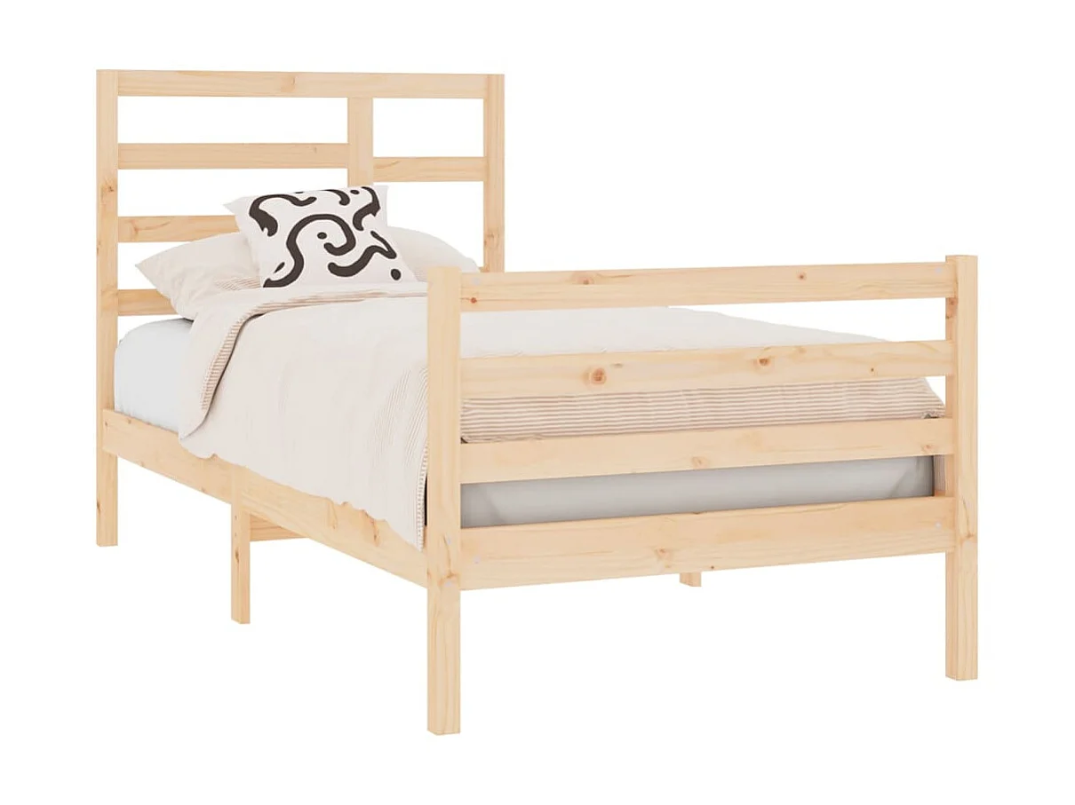 Lit-90x190 cm bois massif simple EGGB53297