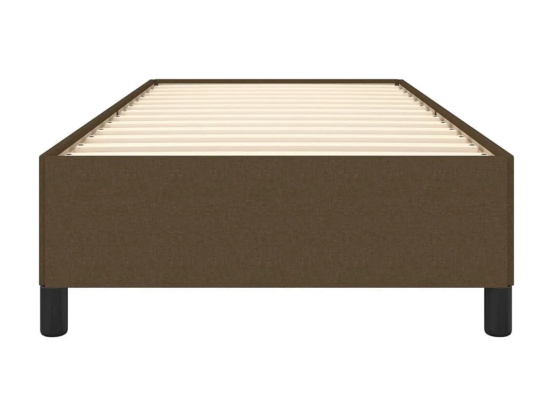 Lit-80x200 cm Marron foncé Tissu EGGB45081