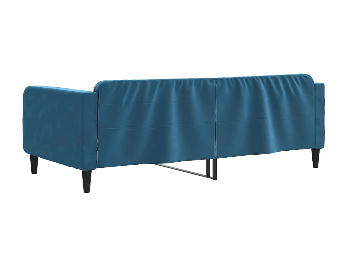 Lit-100x200 cm de repos bleu velours EGGB35469