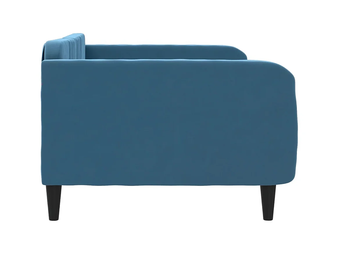 Lit-100x200 cm de repos bleu velours EGGB35469