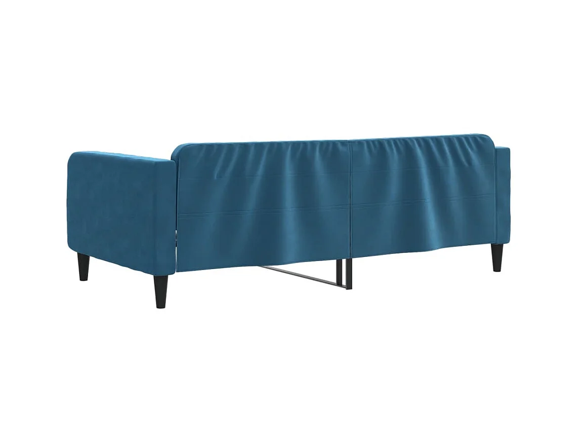 Lit-100x200 cm de repos bleu velours EGGB35469