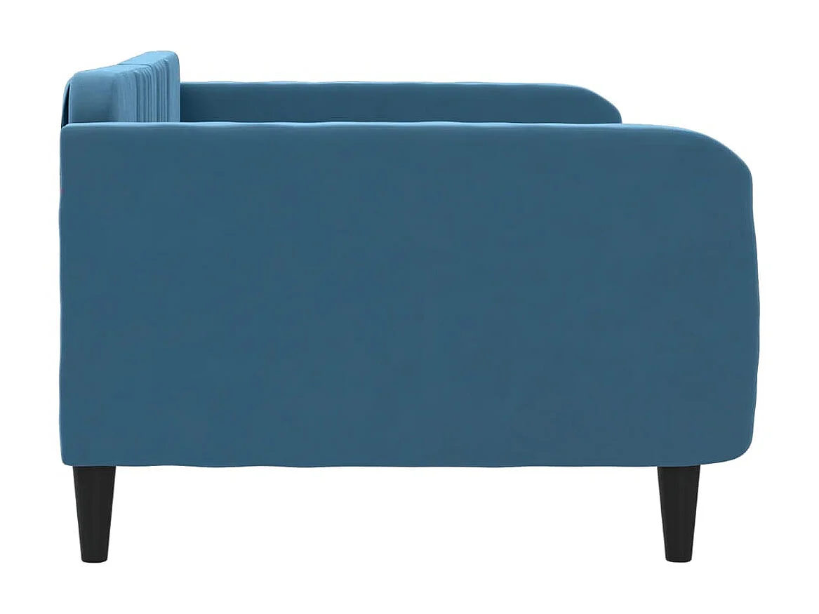 Lit-100x200 cm de repos bleu velours EGGB35469