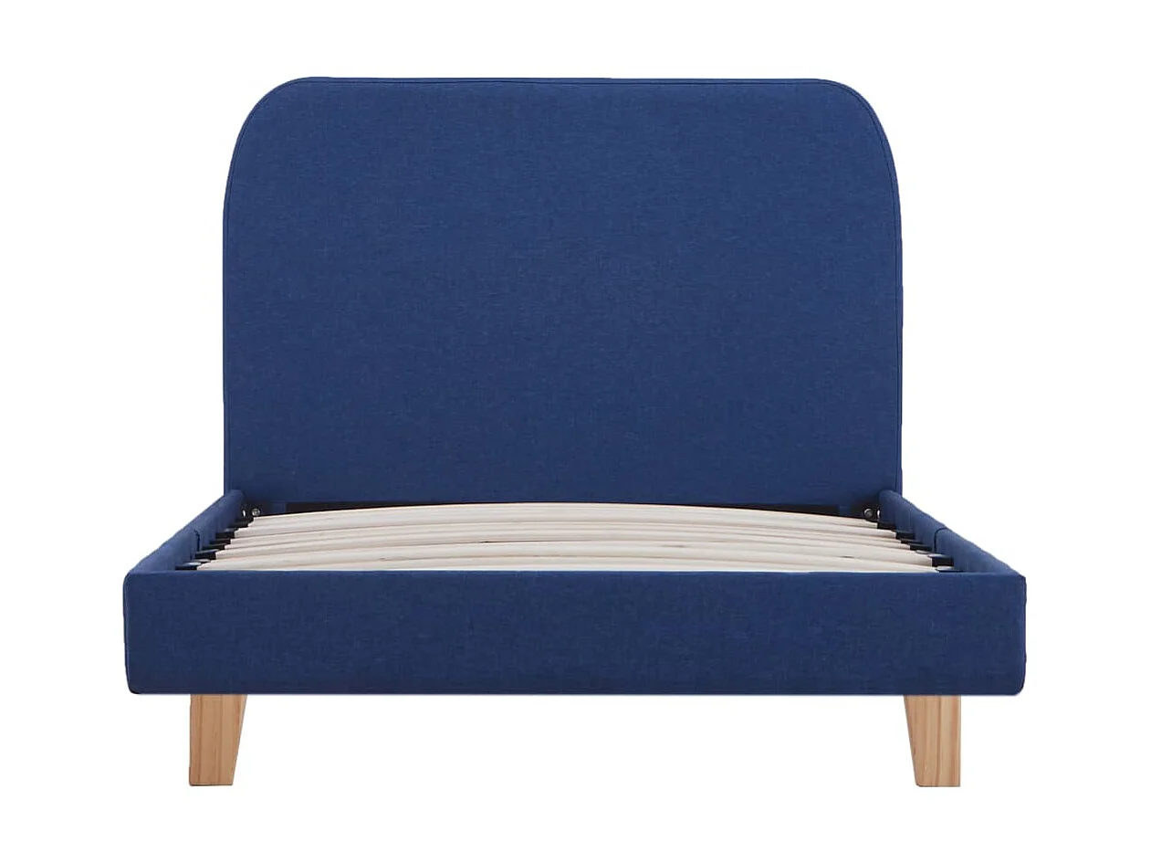 Cama 90x200 cm tecido azul PT828830