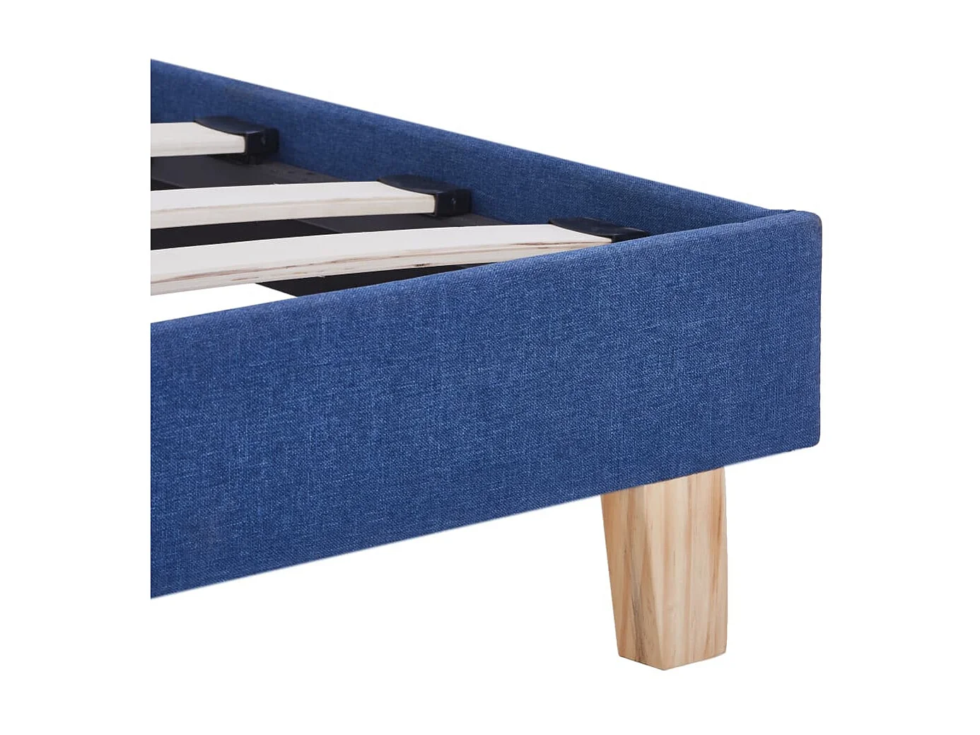 Cama 90x200 cm tecido azul PT828830