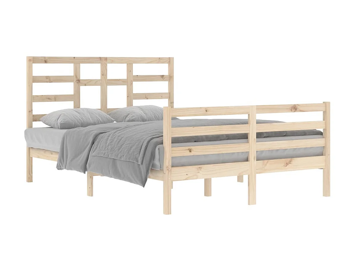 Lit-140x200 cm Bois massif EGGB46928