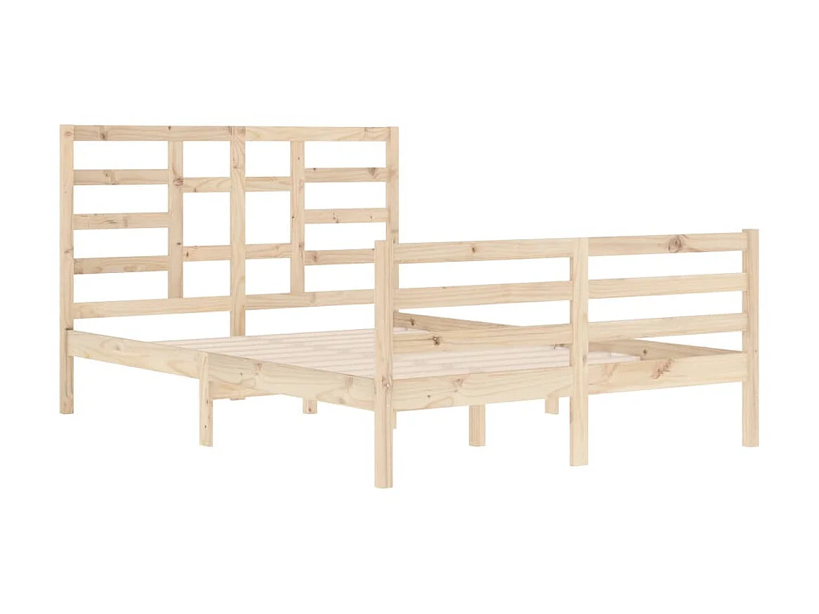 Lit-140x200 cm Bois massif EGGB46928