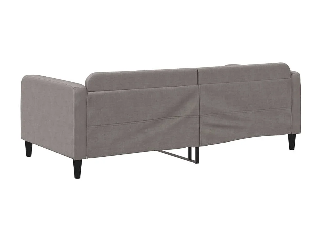 Lit-100x200 cm de repos taupe tissu EGGB57409