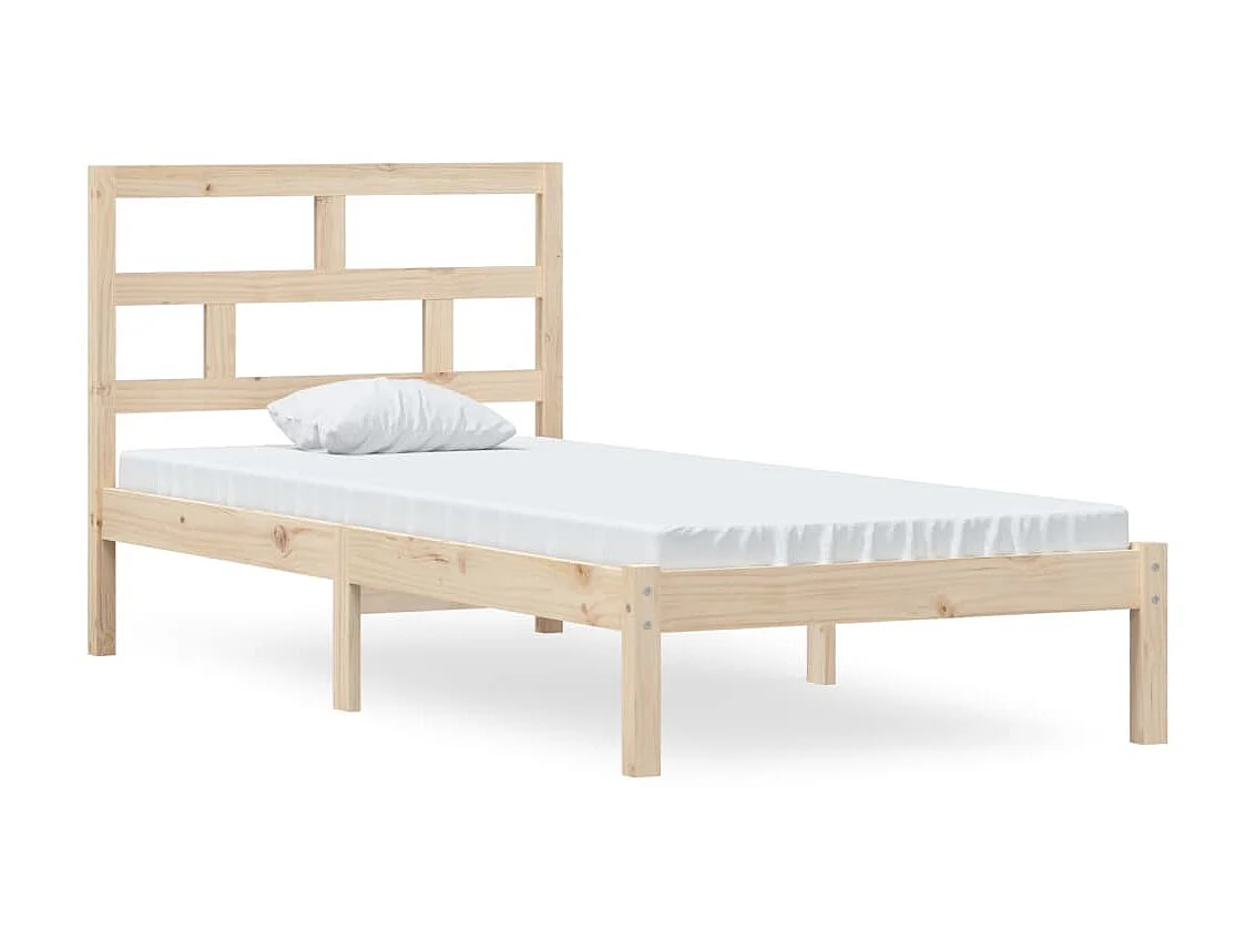 Lit-90x200 cm Bois de pin massif EGGB61946