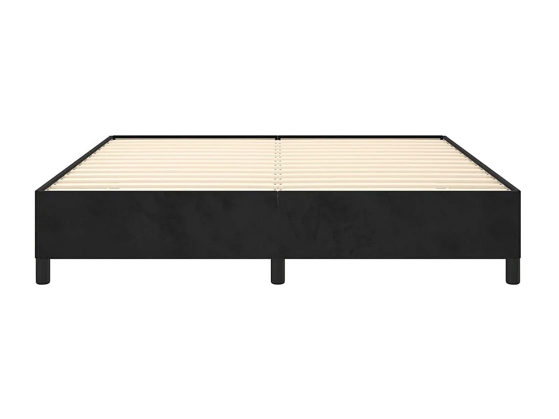 Lit-180x200 cm Noir Velours EGGB87101