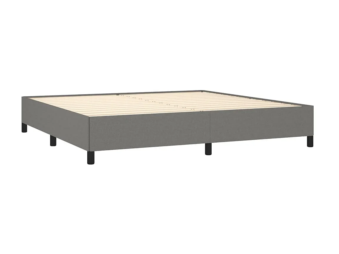 Cama tecido cinzento-escuro 200x200 cm PT588707