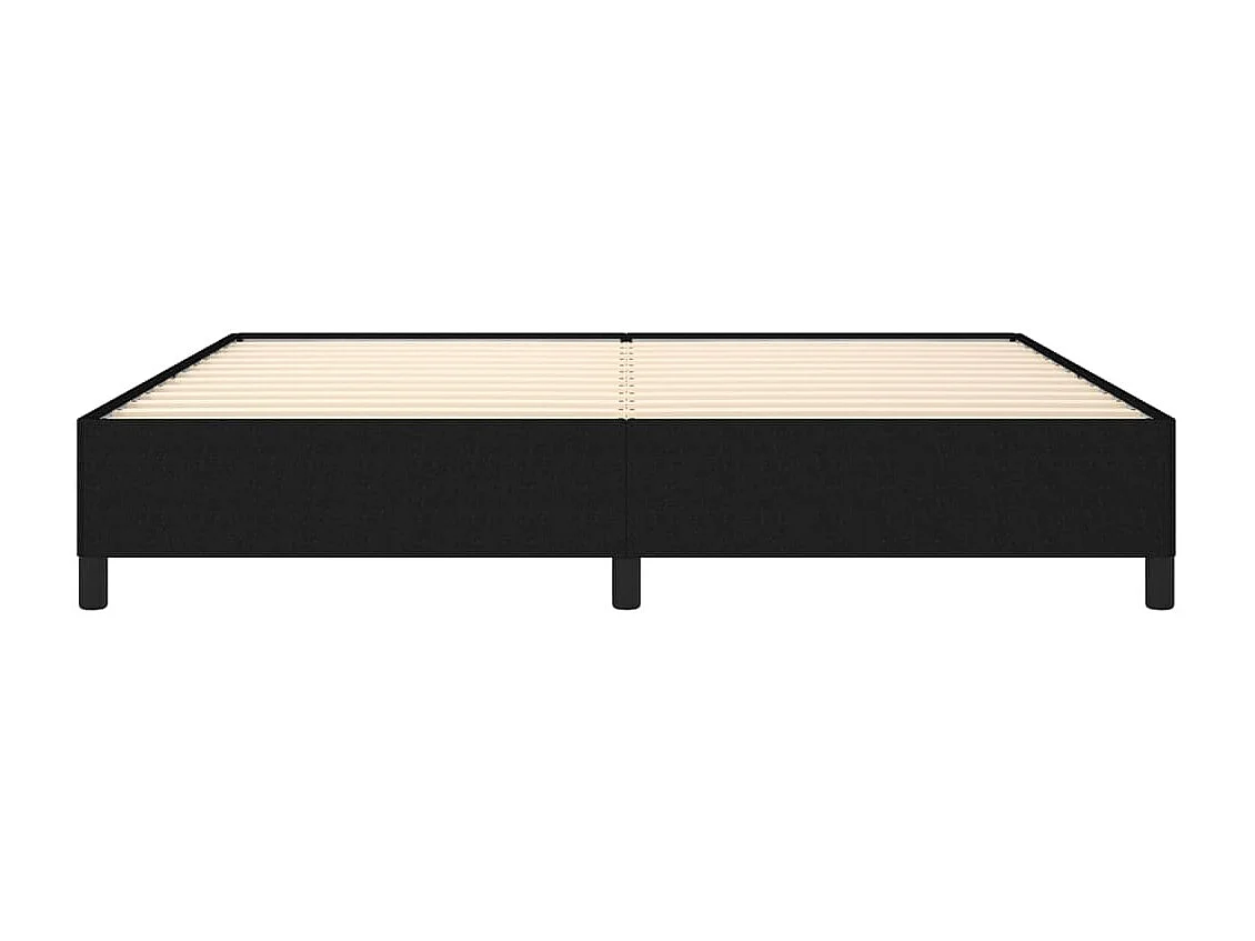 Bedframe stof zwart 200x200 cm NL57568