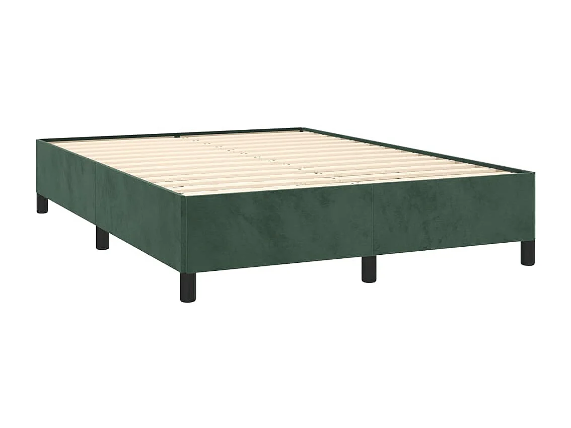 Cama 140x200 cm veludo verde-escuro PT517915