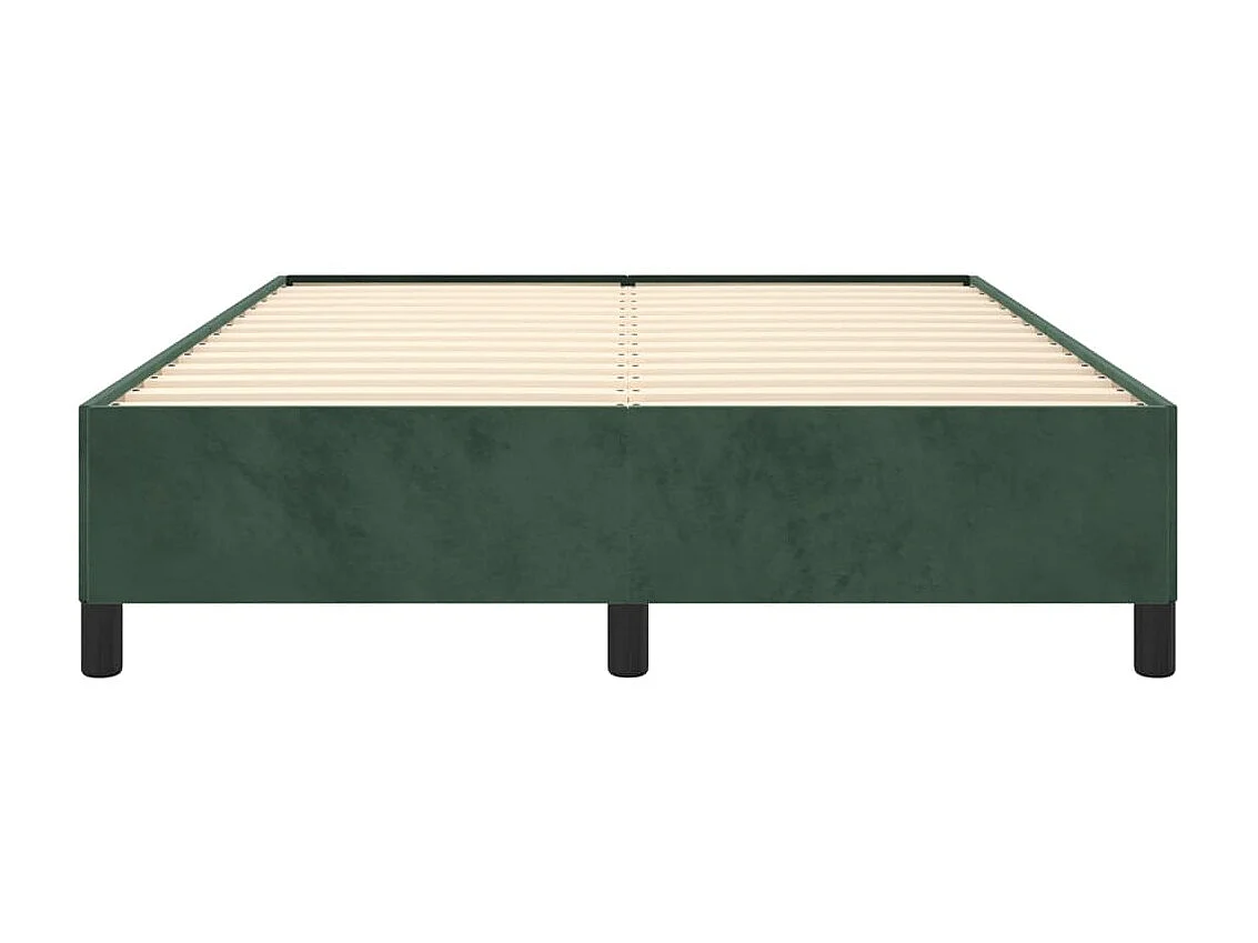 Cama 140x200 cm veludo verde-escuro PT517915