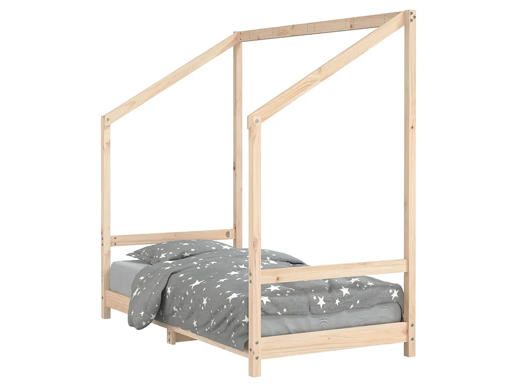 Cama 80x160 cm para niños madera maciza de pino ES96311