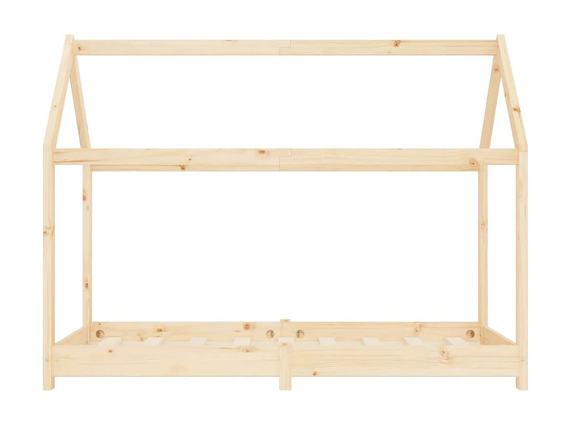 Lit-70x140 cm d'enfant Bois de pin massif EGGB78098