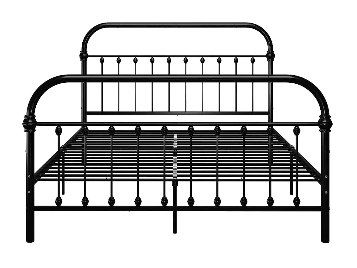 Cama 120x200 cm de metal negro ES74457