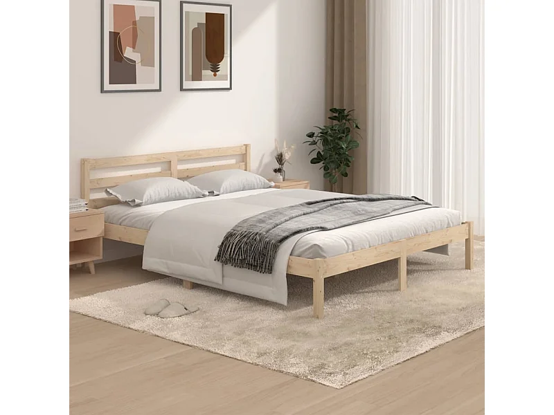 Bedframe massief grenenhout 150x200 cm NL26171