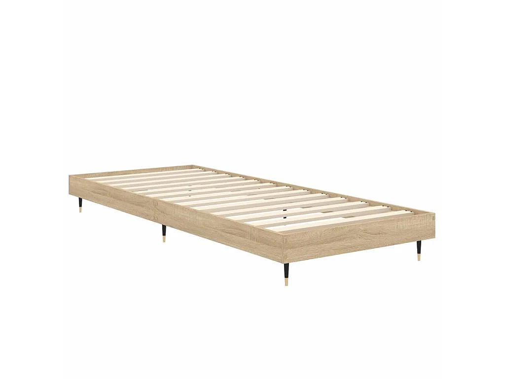 Lit-75x190 cm chêne sonoma bois d'ingénierie EGGB49847