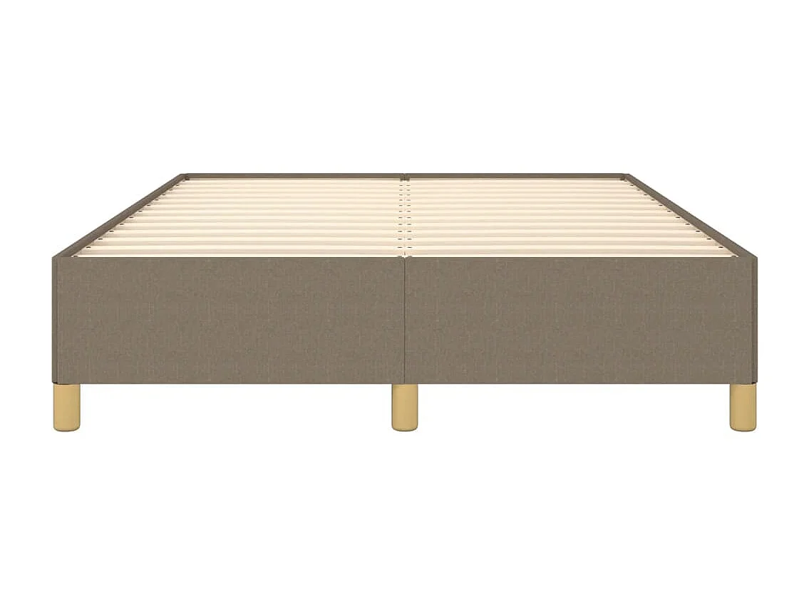 Lit-140x190 cm Taupe Tissu EGGB60868