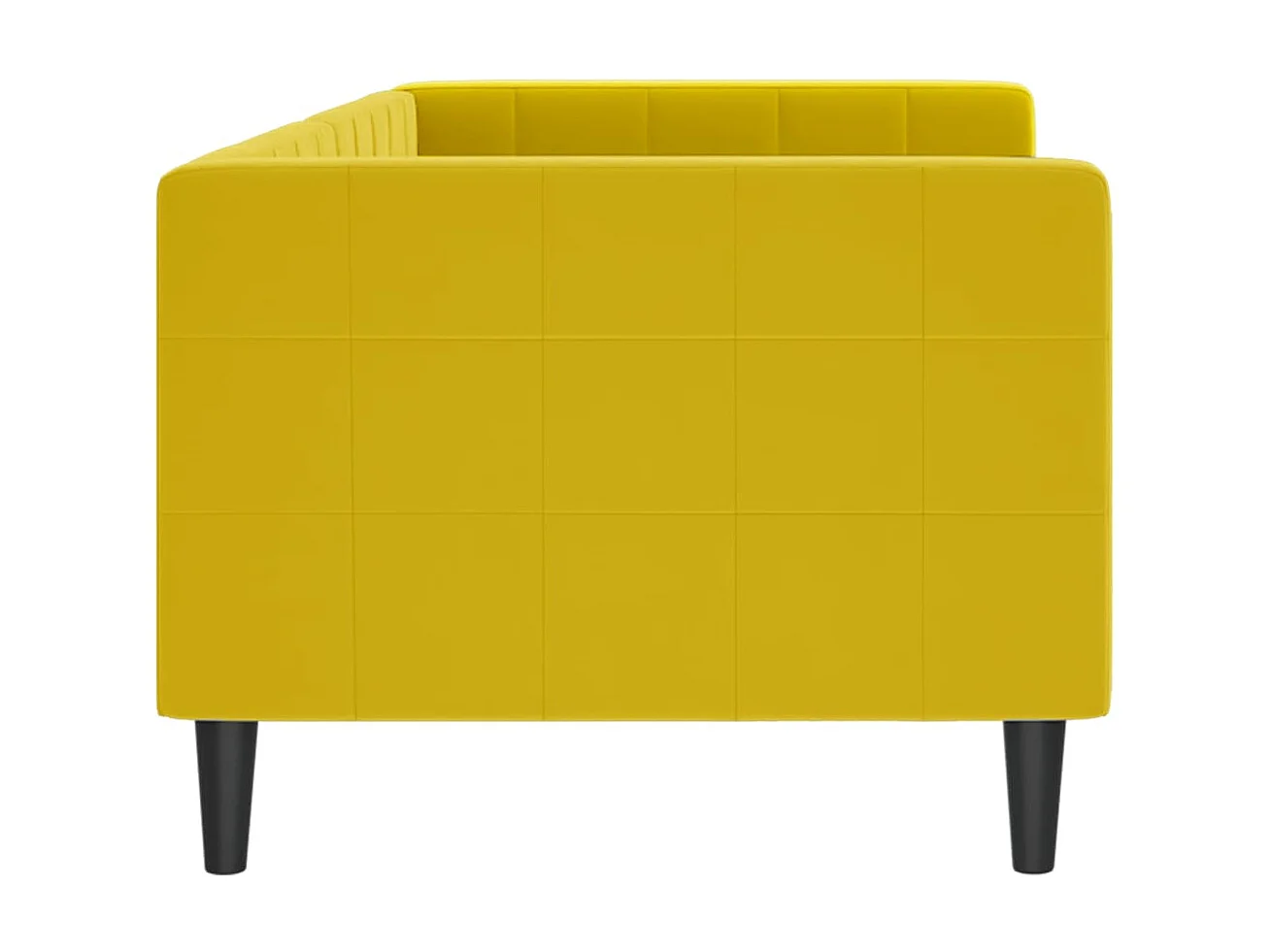 Lit-80x200 cm de repos jaune velours EGGB62563