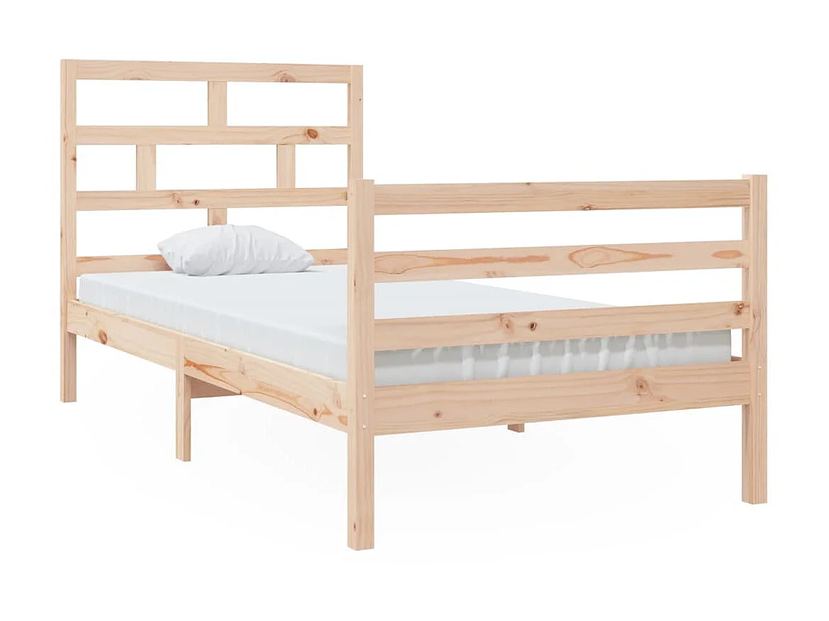 Cama 90x200 cm madeira de pinho maciça PT637738