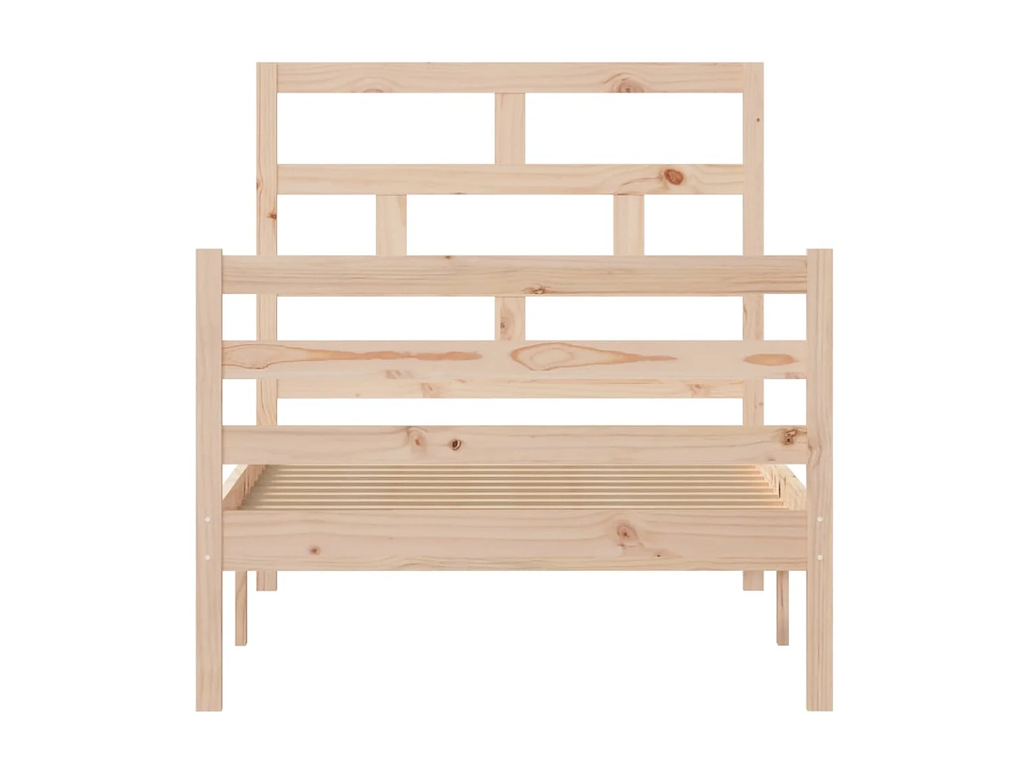 Lit-90x200 cm Bois de pin solide EGGB42503