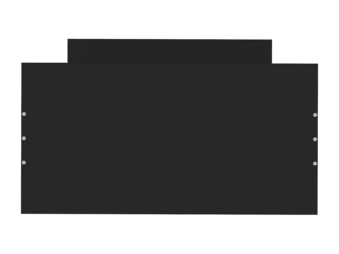 Lit-75x190 cm noir petit simple bois d'ingénierie EGGB24649