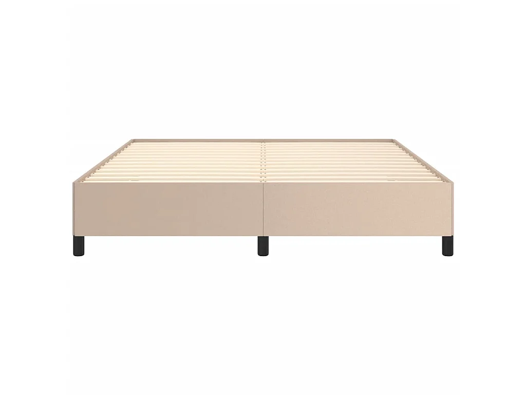 Lit-160x200 cm Cappuccino Similicuir EGGB86244