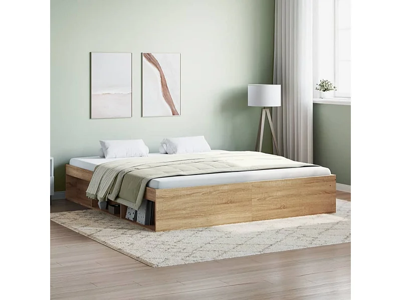 Bedframe sonoma eikenkleurig 180x200 cm Super King Size NL26793