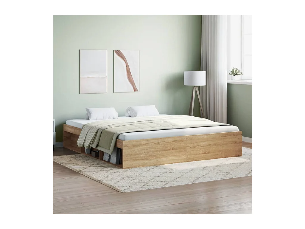 Lit-180x200 cm chêne Sonoma super king EGGB11720