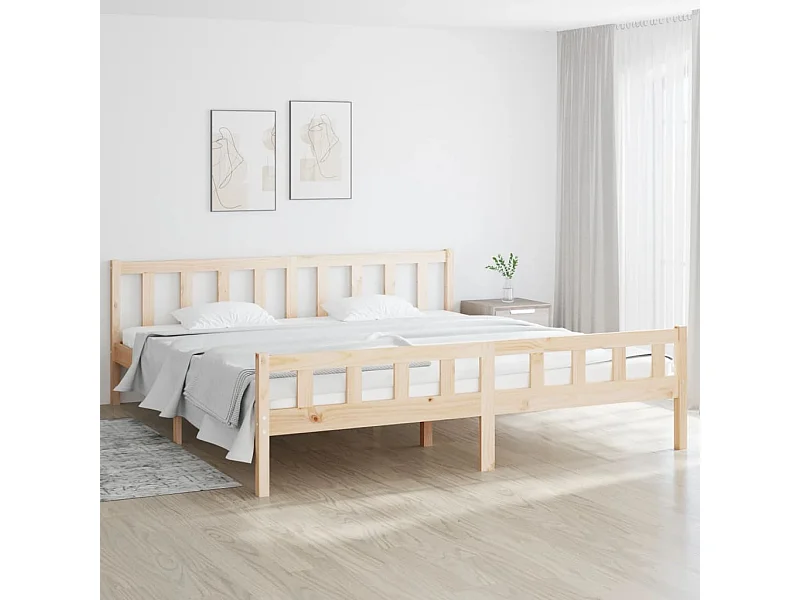 Lit-160x200 cm bois massif EGGB52246