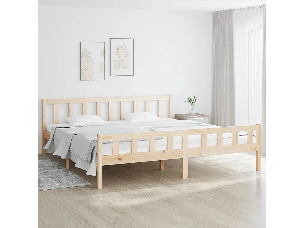 Lit-160x200 cm bois massif EGGB52246