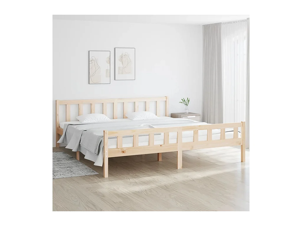 Lit-160x200 cm bois massif EGGB52246