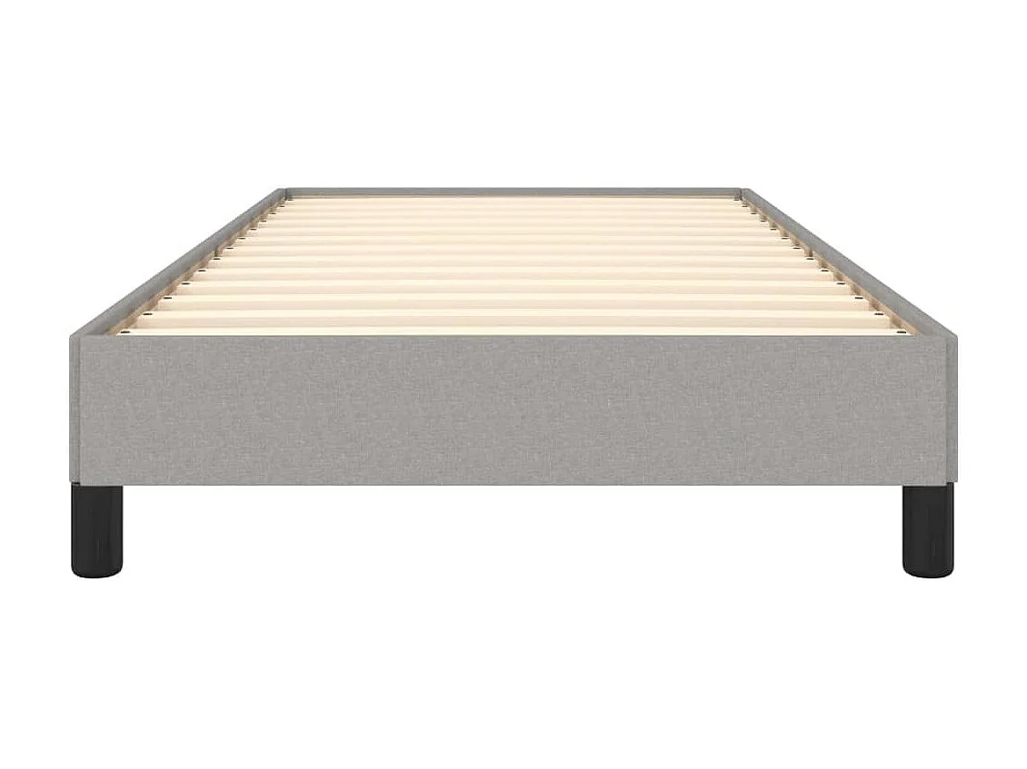 Lit-90x200 cm Gris clair Tissu EGGB27938