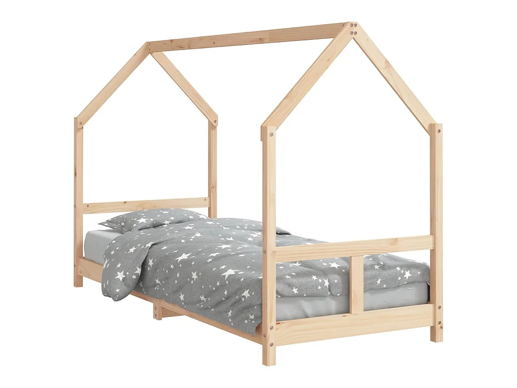 Lit-80x200 cm pour enfants bois de pin massif EGGB53341