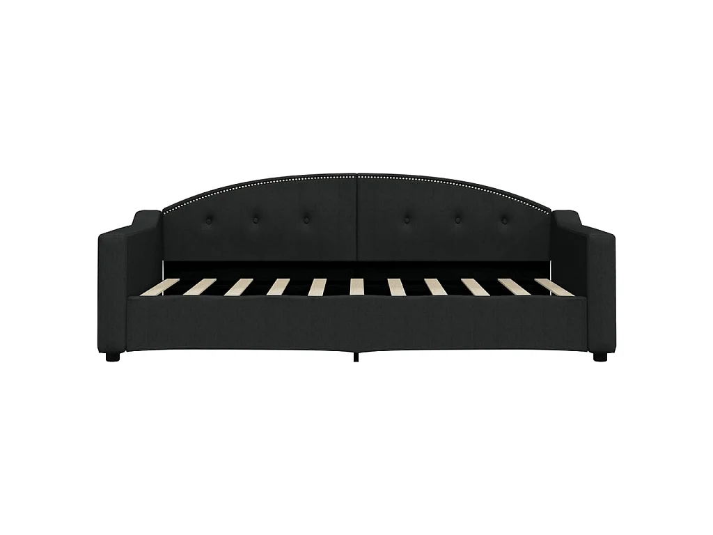Lit-90x190 cm de repos noir tissu EGGB94894