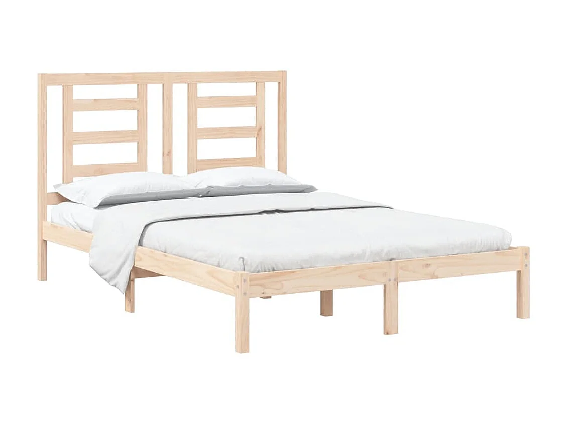Lit-140x200 cm Bois de pin massif EGGB96931