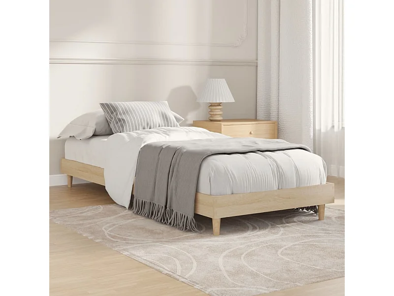 Cama 75x190cm derivados de madeira carvalho sonoma PT227144